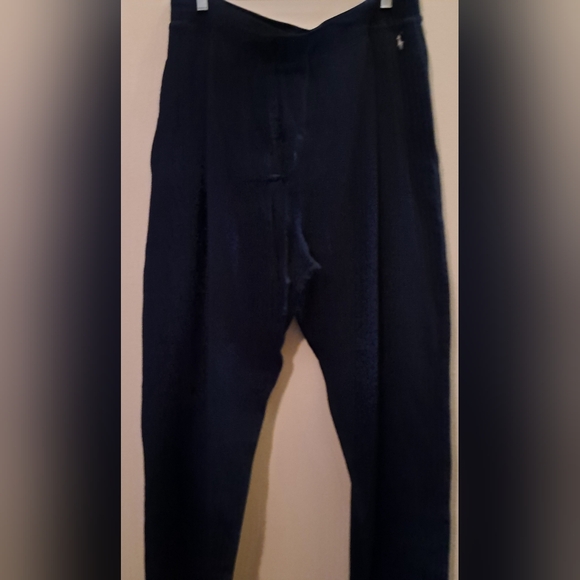 POLO Ralph Lauren Thermal Waffle Knit Pajama Pants XL Navy EUC - Picture 2 of 10